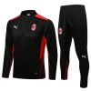 AC Milan Training Huppari Suits 2022-23 Neljännes-Zip Musta - Miesten